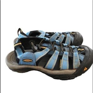 Keen Women's MOM Newport H2 Hiking Blue Water Sandals Size 6 Washable Outdoorsy